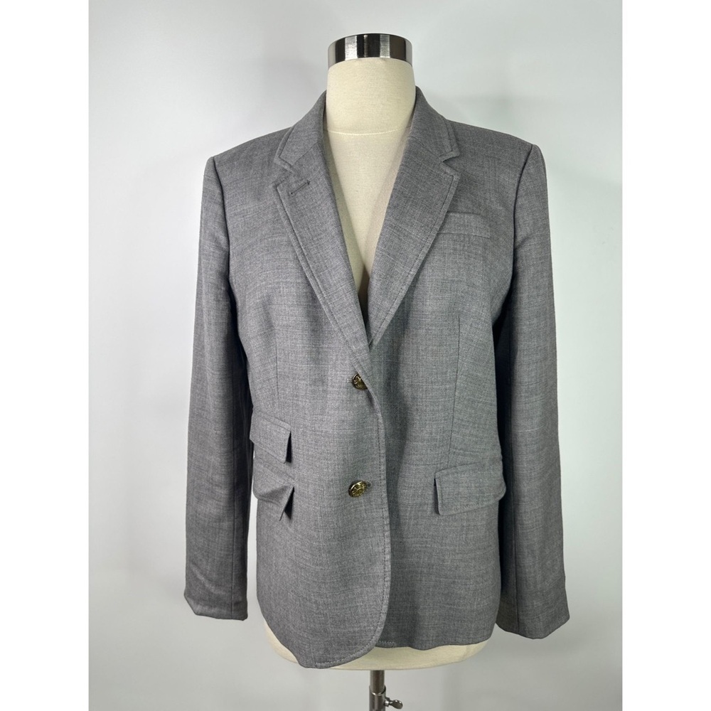 J. Crew Grey Single-Breasted Women's Blazer